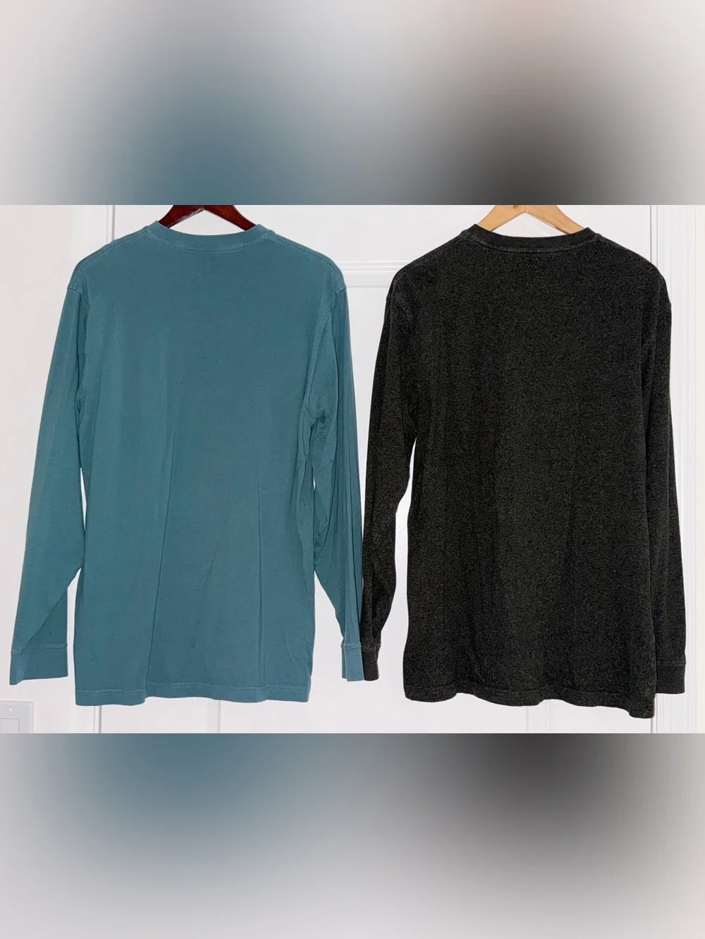 LL Bean Mens M Tall Carefree Unshrinkable Tee Traditional Fit L-Sleeve Henley